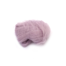 Felting Wool 100% MERINO, 66S-21 Micron / Color: Pastel Purple - 4~5 grams