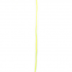 Κορδόνι πολυεστέρα 1 mm κίτρινο ηλεκτρίκ ~ 23 μέτρα