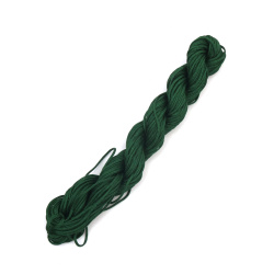 Cord polyester 1 mm green dark ~ 23 meters