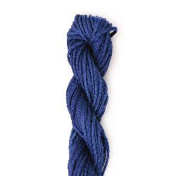 Polyester Cord / 2 mm / Dark Blue ~ 10 meters