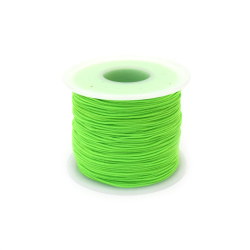 Polyester jewellery cord0.8 mm green light ~100 meters