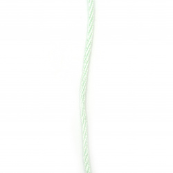 Snur poliester 3 mm verde deschis-5 metri