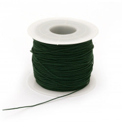 Полиестерен шнур 0.8 мм зелен тъмно ~99 метра
