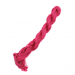 Polyester Cord / 2 mm / Cyclamen ~ 10 meters