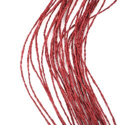 Paper Cord, DIY Decorations, Wrapping, Craft red -280 m