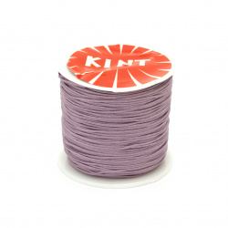 Polyester Cord / 0.8 mm / Lilac ~ 45 meters