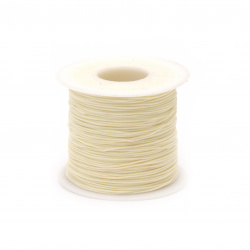 Polyester Cord for Micro Macrame and other Crafts / 0.8 mm /  Champagne ~ 120 meters