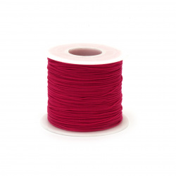 Polyester Cord for Handmade Projects / 0.8 mm / Cyclamen ~ 120 meters