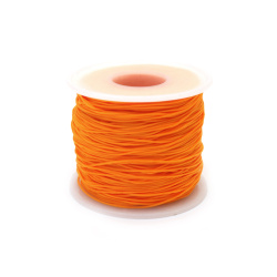 Полиестерен шнур 0.8 мм оранжев ~100 метра