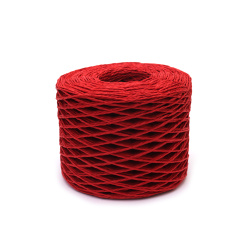 Sfoară răsucită de hârtie 2 mm 2 straturi roșie ~210 metri