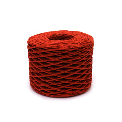 Sfoară kraft răsucită 2 mm 2 straturi portocaliu închis ~140 metri
