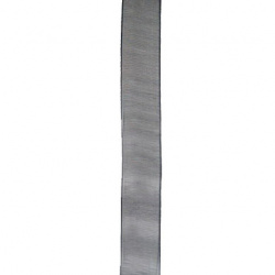 Panglica Organza 15 mm negru -45 metri