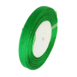 Organza Ribbon / 10 mm / Dark Green - 45 meters