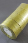 Organza ribbon 50 mm gold ~ 22 meters