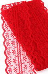 Lace Ribbon, 45mm, Red Color, 1 meter