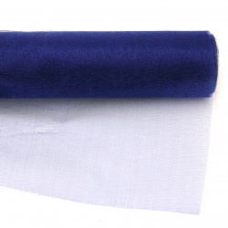 Organza Fabric / 48x450 cm / Indigo Blue