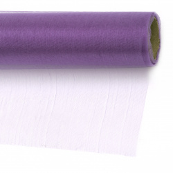 Tulle fine soft for decoration 48x900 cm purple