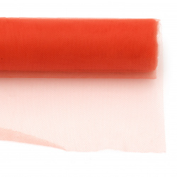 Тюл мек за декорация 48x450 см оранжев светъл