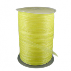 Stoc epuizat. Primeste notificare pe email cand produsul revine in stoc Panglică Organza 6 mm galben -450 metri