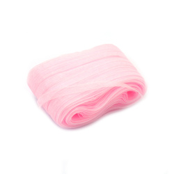 Organza ribbon 6 mm light pink -450 meters