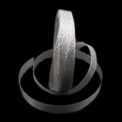 Organza ribbon 12 mm silver ~ 22 meters