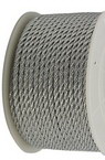 Braided Metallic Cord, Jewelry Making, Gift Wrapping 3 mm silver -1 meter