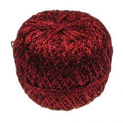 Lame tricotată St 90% lame 10% poliamidă 50 grame roșu -350 metri