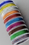 Braided Metallic Cord, Gift Wrap Craft String 1 mm ASORTED Colors ~ 10 meters