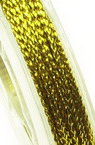 Braided Metallic Cord, Gift Wrap Craft String 0.6mm gold ~ 10m