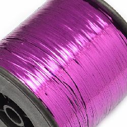 Metallic Cord, strip 0.28 mm cyclamen -90 grams ~ 8000 m