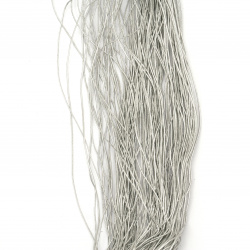 Ламе плетено 1 мм цвят сребро ~900 метра