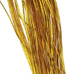 Μεταλλική κλωστή πλεκτή 1,5 χλστ χρυσό ~190 μέτρα