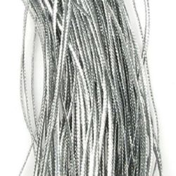 Braided Soft Lame, 1.5 mm, Silver ~ 190 meters