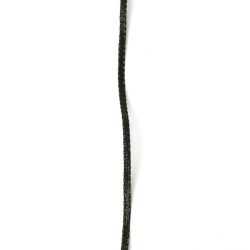 Lame tricotate 3 mm plat negru ~ 100 metri