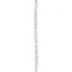 Lame 3 mm knitted color silver -10 meters
