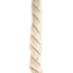 Памучен шнур за декорация 15 мм -1 метър