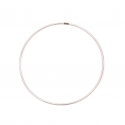 Metal Hoop for DIY and Craft Projects / 150x2.8 mm / Silver