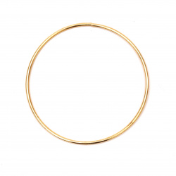 Мetal Craft Ring for DIY Macrame, Dream Catcher, Wreath, etc. / 80x2.8 mm / Gold