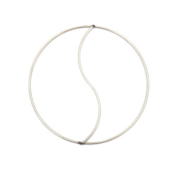 Metal Ring for Dream Catcher / Yin Yang Symbol / 15.5x0.28 cm