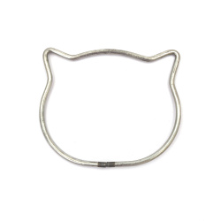 Metal Ring for Dream Catcher - Cat / 10.7x8.7x0.4 cm