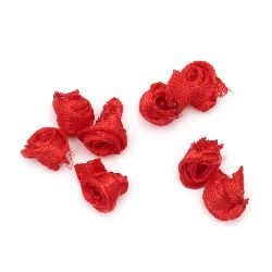 Τριαντάφυλλο σατέν 11 mm κόκκινο -50 τεμάχια