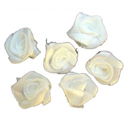 Trandafir 20 mm alb -50 bucăți