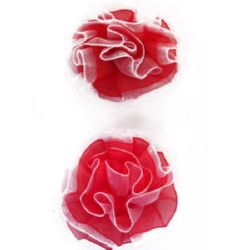 Trandafir organza 45 mm -10 bucăți
