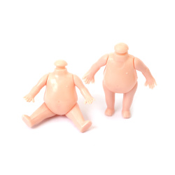 Corp din plastic pentru păpușă 45x52x16 mm cu membre mobile – 10 bucăți