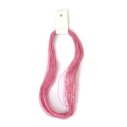 Elastic cord, 1 mm, light pink, ~21 meters