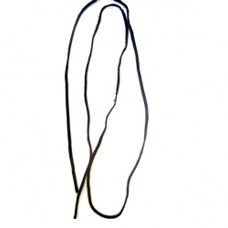 Banda din piele de piele naturală de 3 mm negru -5 metri