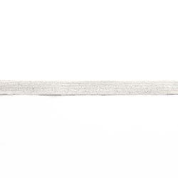 Λάστιχο πλακέ 10 mm λευκό -2 μέτρα