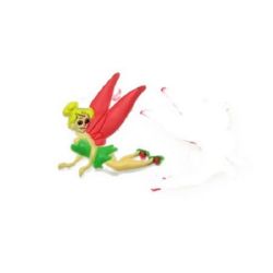 Fairy rubber figure for decoration 25 mm