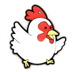 Not Available Online. You can also buy at EM ART stores and at +359 884 000 893 Cock rubber figure for decoration 50 x 45 x 3 mm