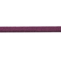 Natural Suede Cord, Jewellery Suede Lace, 2.5x1.5 mm color orchid -5x1 meter